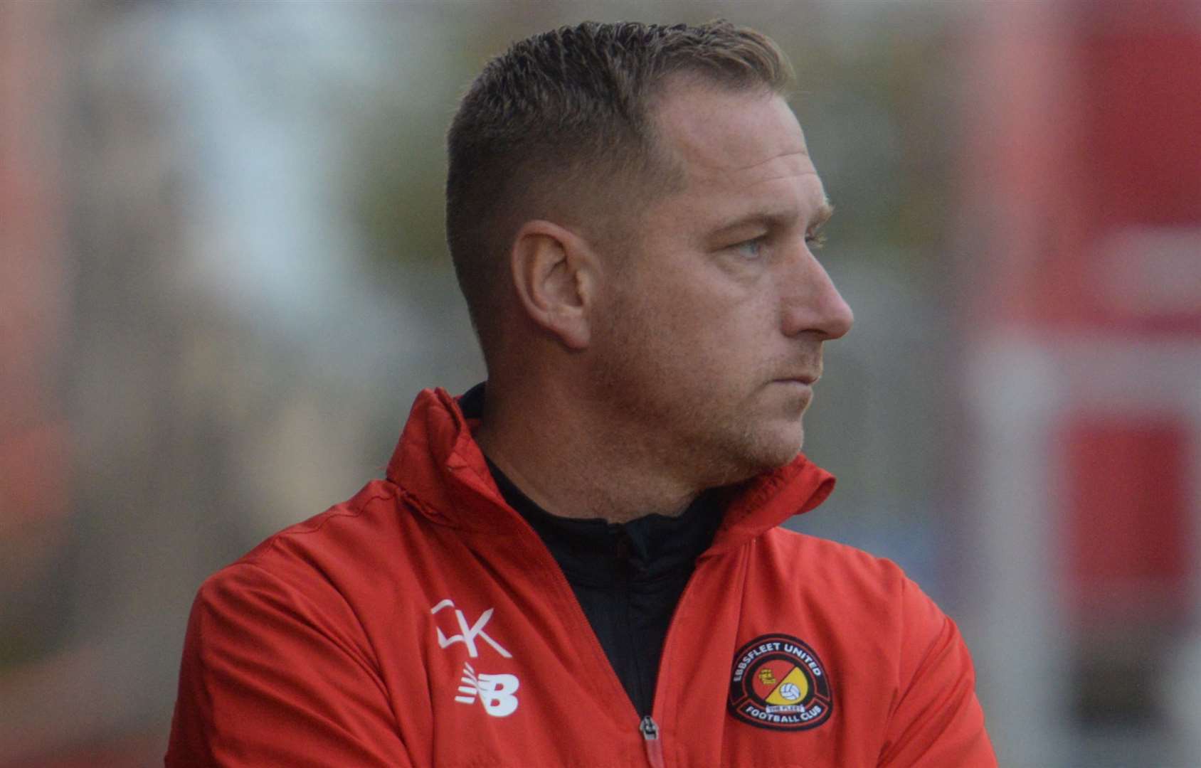 Ebbsfleet manager Dennis Kutrieb. Picture: Chris Davey (52361061)