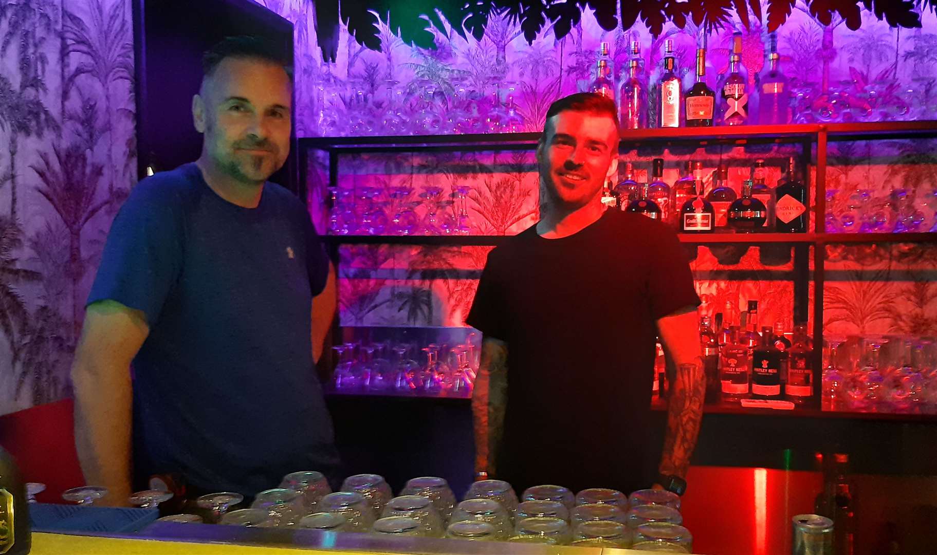 Operations manager Ade Rowswell and bar manager Jay Grief