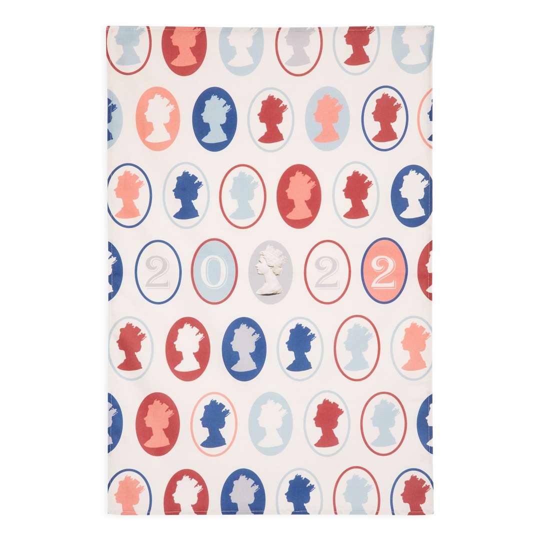 The Jubilee tea towel, which costs £9.95 (Royal Collection Trust/HM Queen Elizabeth II 2022/PA)