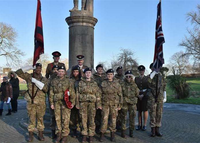 Members of the armed forces regularly pay their respects to "Chinese Gordon". Photo credit: Jason Arthur