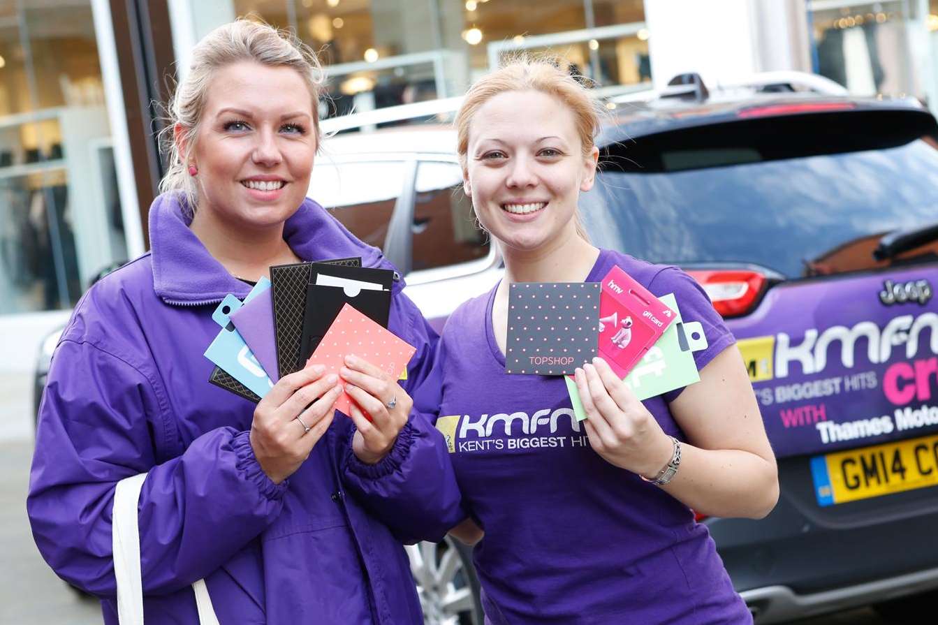 Kmfm's Caroline Stark and Katie Foste