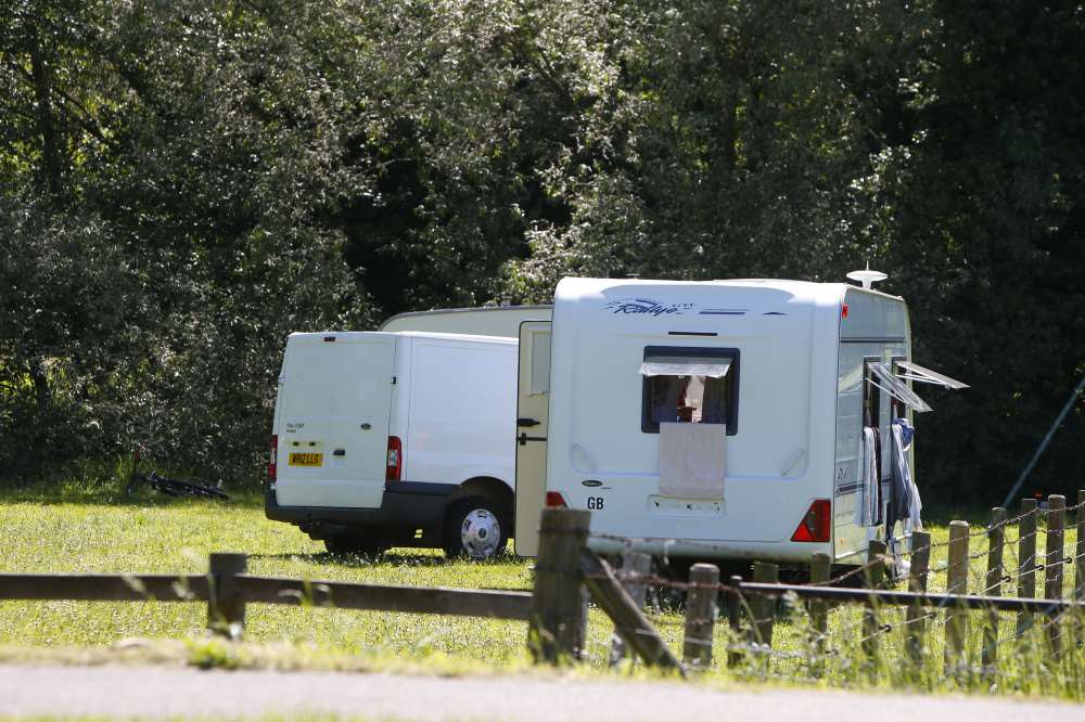 Travellers have set up camp off Castle Way