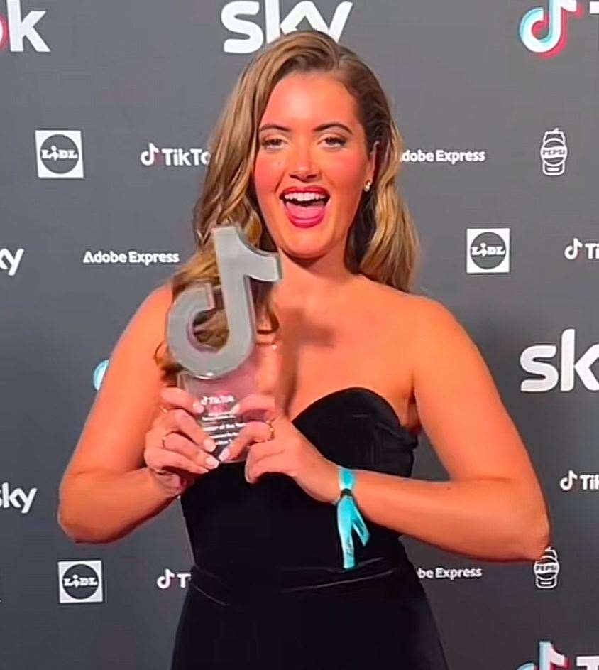 Kyra Mae has won Creator of the Year at the first Tik Tok awards. Picture: @kyramaeturner6/Tik Tok