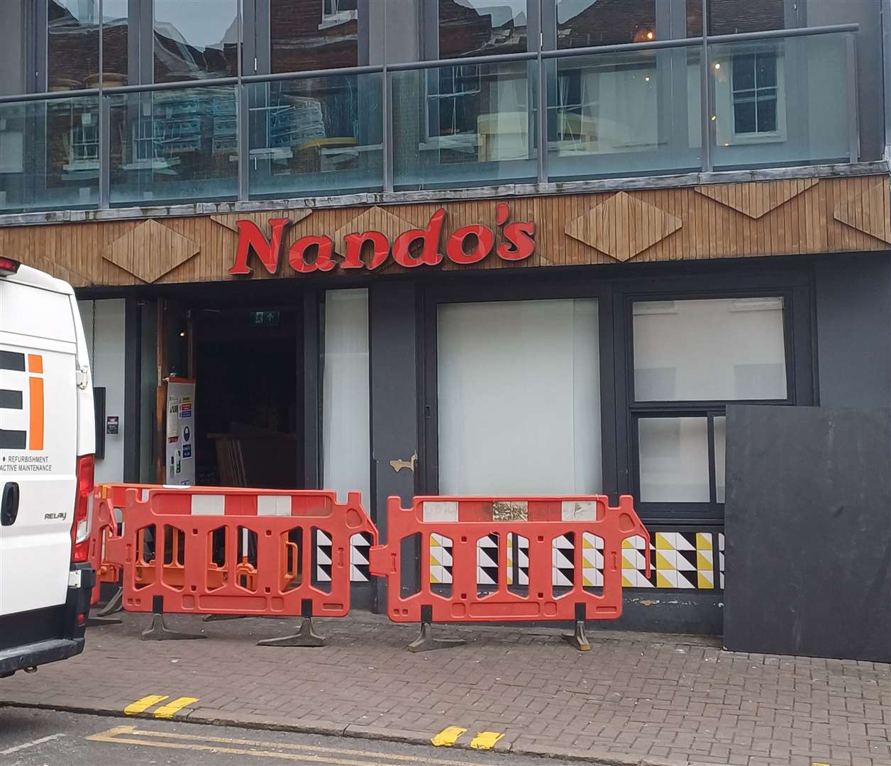 Nando's in Earl Street, Maidstone, is currently closed for renovations
