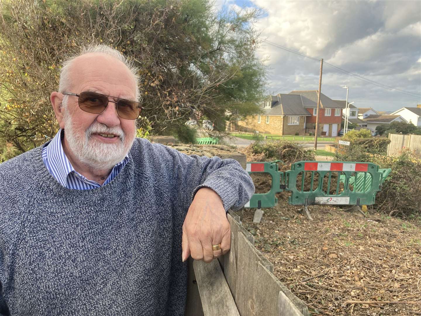 Nigel Shotton and his neighbours have complained about a water leak in Augustine Road, Minster, since August 22