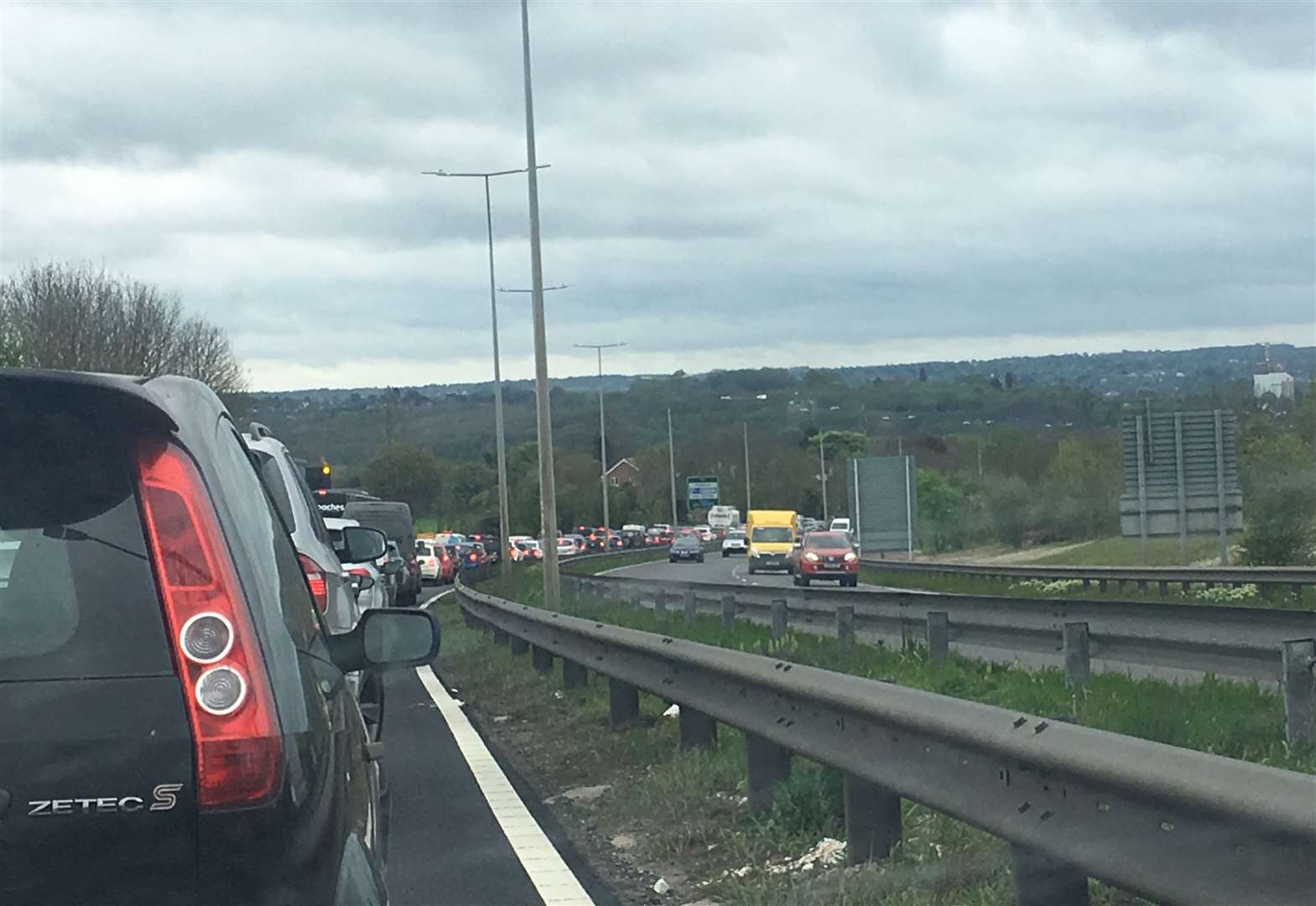 Crash on A229 Blue Bell Hill near Maidstone