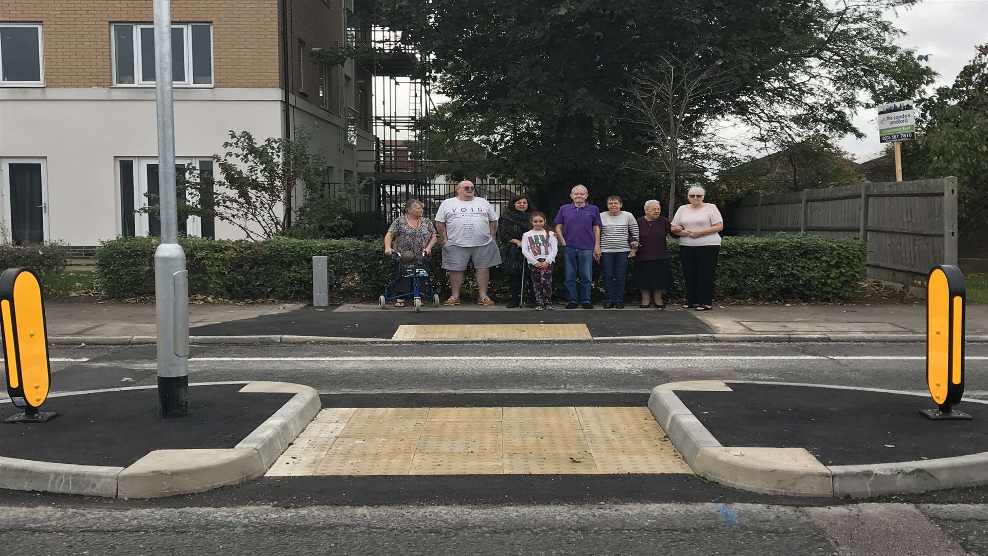 Locals are pleased to have a pedestrian crossing installed on this notorious stretch of London Road