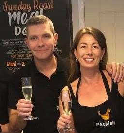 Neil and Nadine Maynard, owners of Peckish