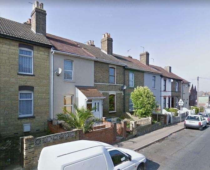 The tragedy occurred in an alleyway behind these homes where Bill Street Road turns into Cooling Road. Picture: Google Maps