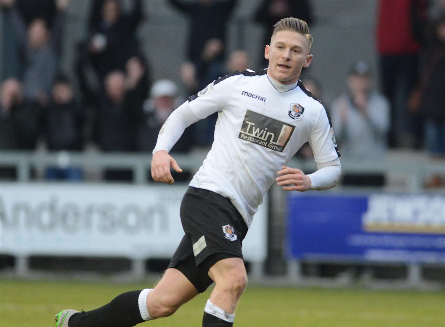 Dartford striker Andy Pugh faces a long spell on the sidelines Picture: Gary Browne