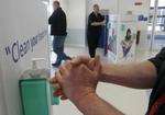 Hand washing at Maidstone hospital