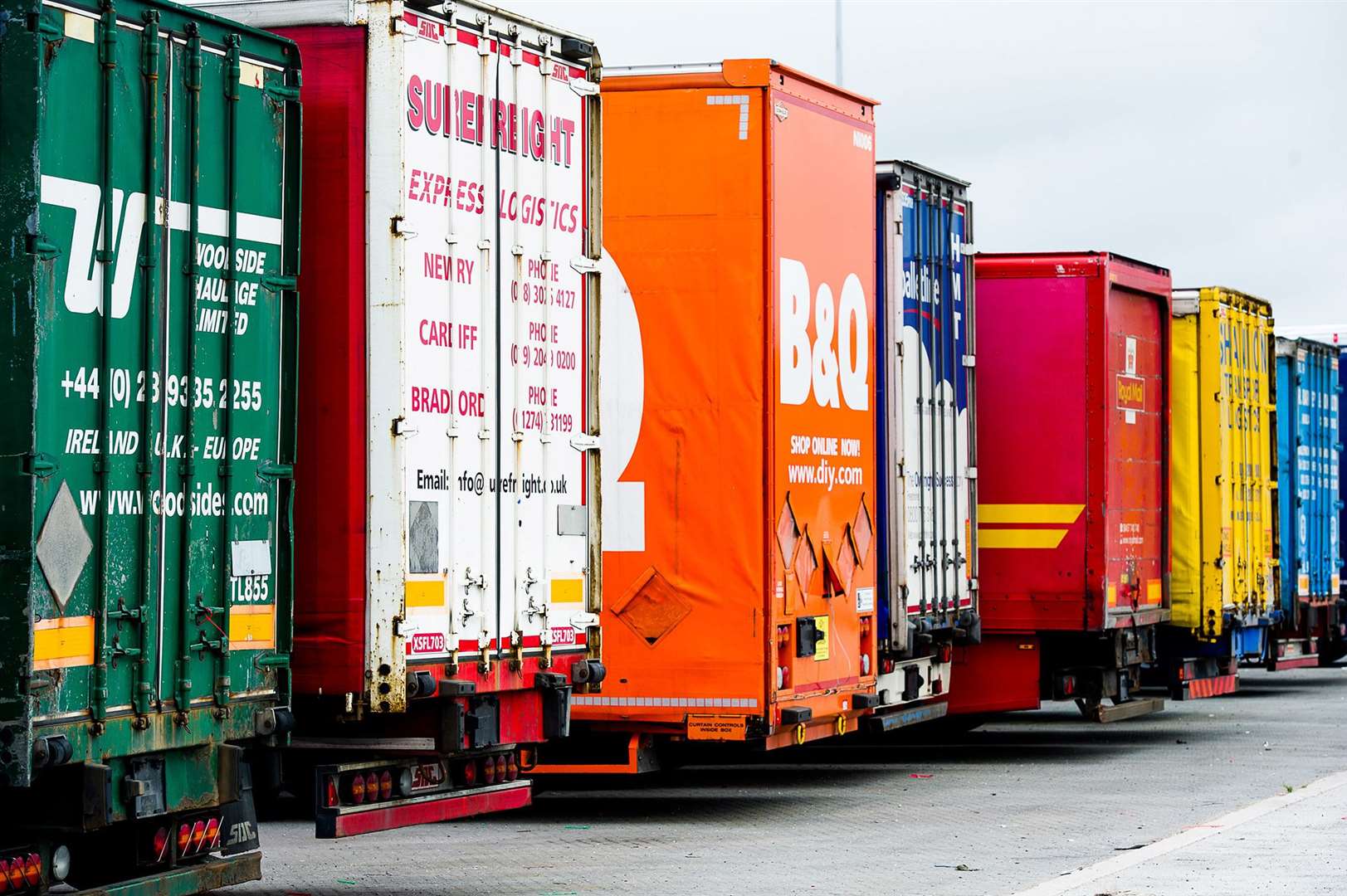 Unite is calling to ensure welfare standards are high for truck drivers at the lorry parks. Picture: Ant Clausen, Peel Ports