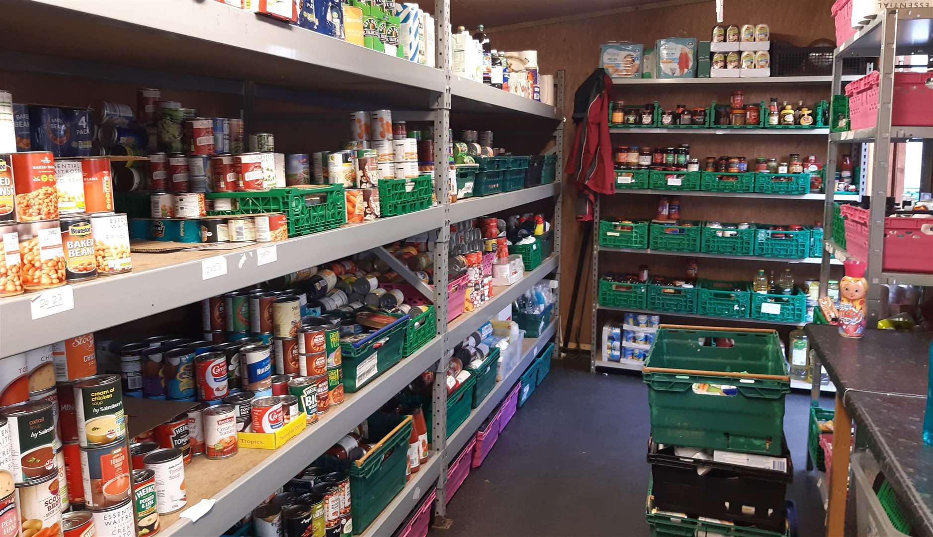 Homeless Care runs a foodbank from Maidstone Day Centre, for the homeless and those in need