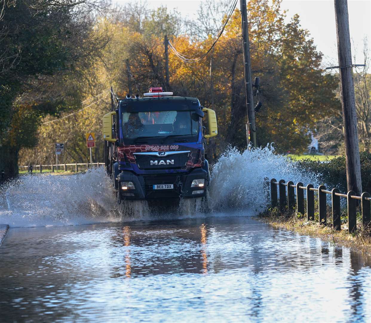 A flooding alert has been issued