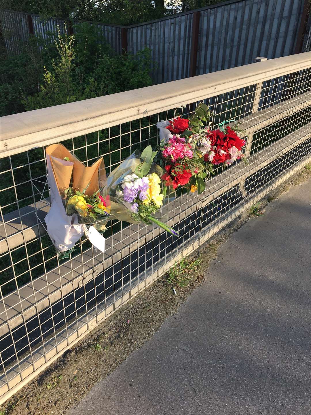 More flowers have been placed on Lunsford Lane bridge.