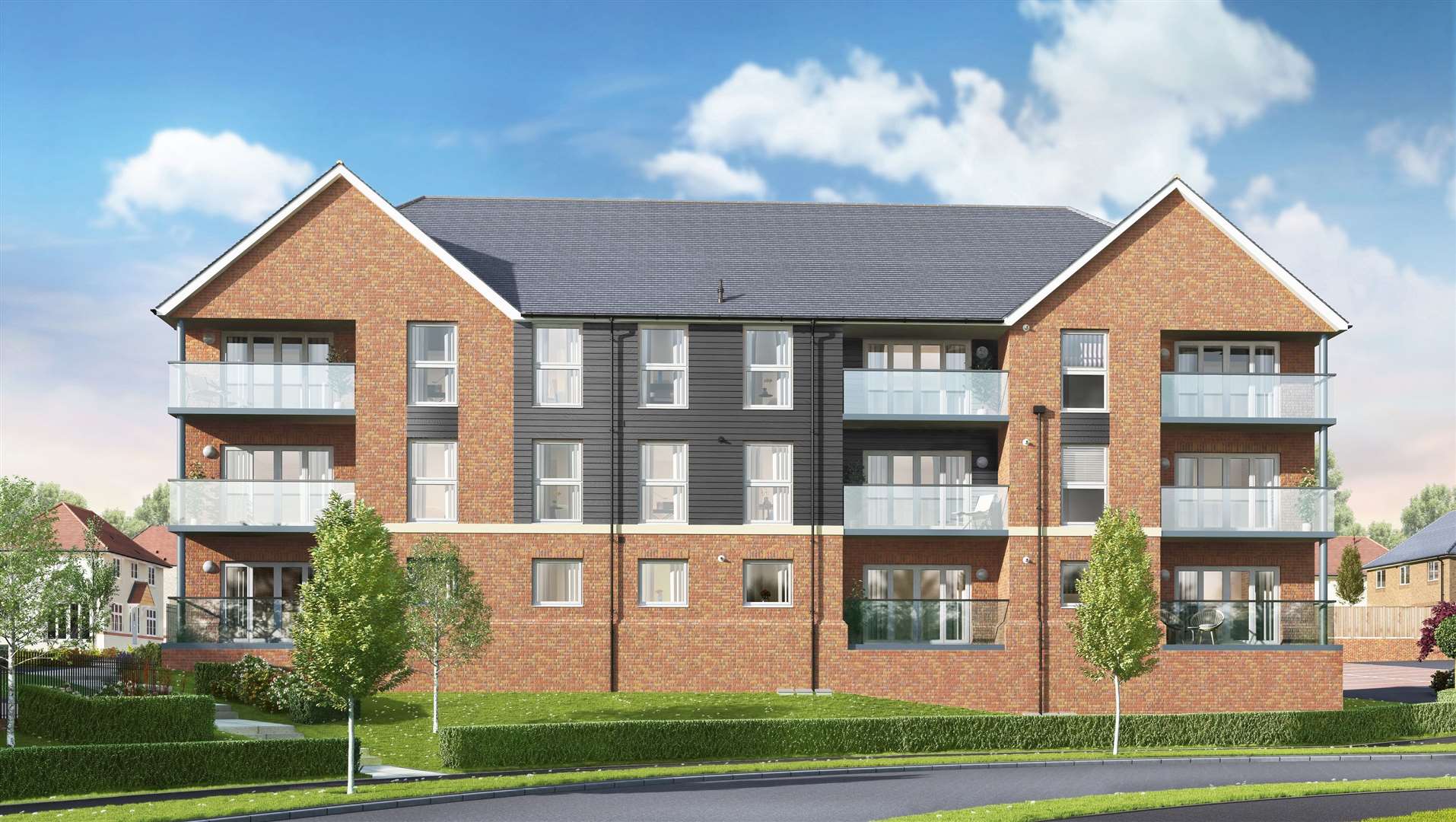 An exterior image of the new two-bedroom apartments to be featured in Ebbsfleet Place. (20394859)