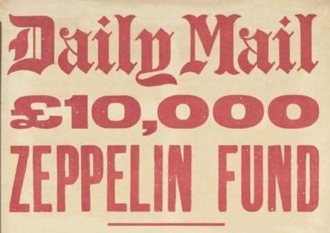 The Daily Mail put up money to pay those killed or injured by air attack during the First World War. Picture: Imperial War Museum