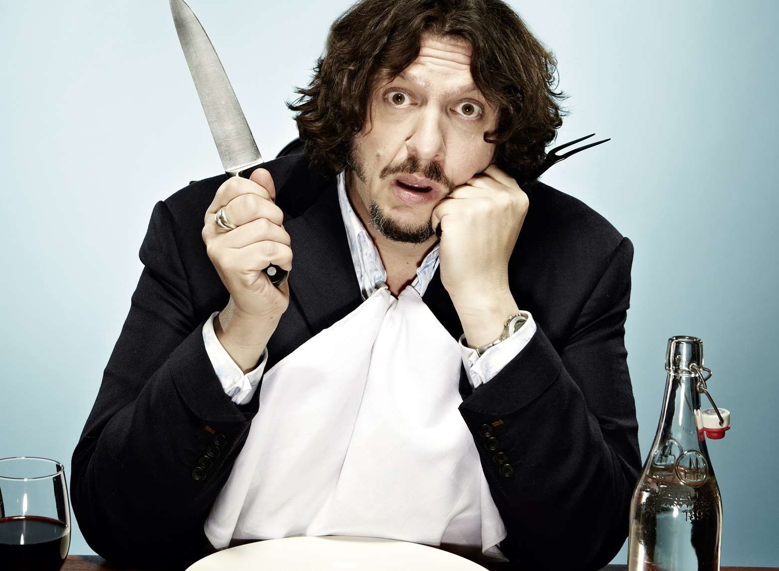 Food critic Jay Rayner at the EM Forster Theatre, Tonbridge
