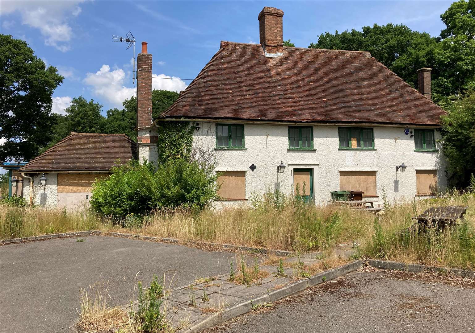 The Oak and Ivy is currently boarded up