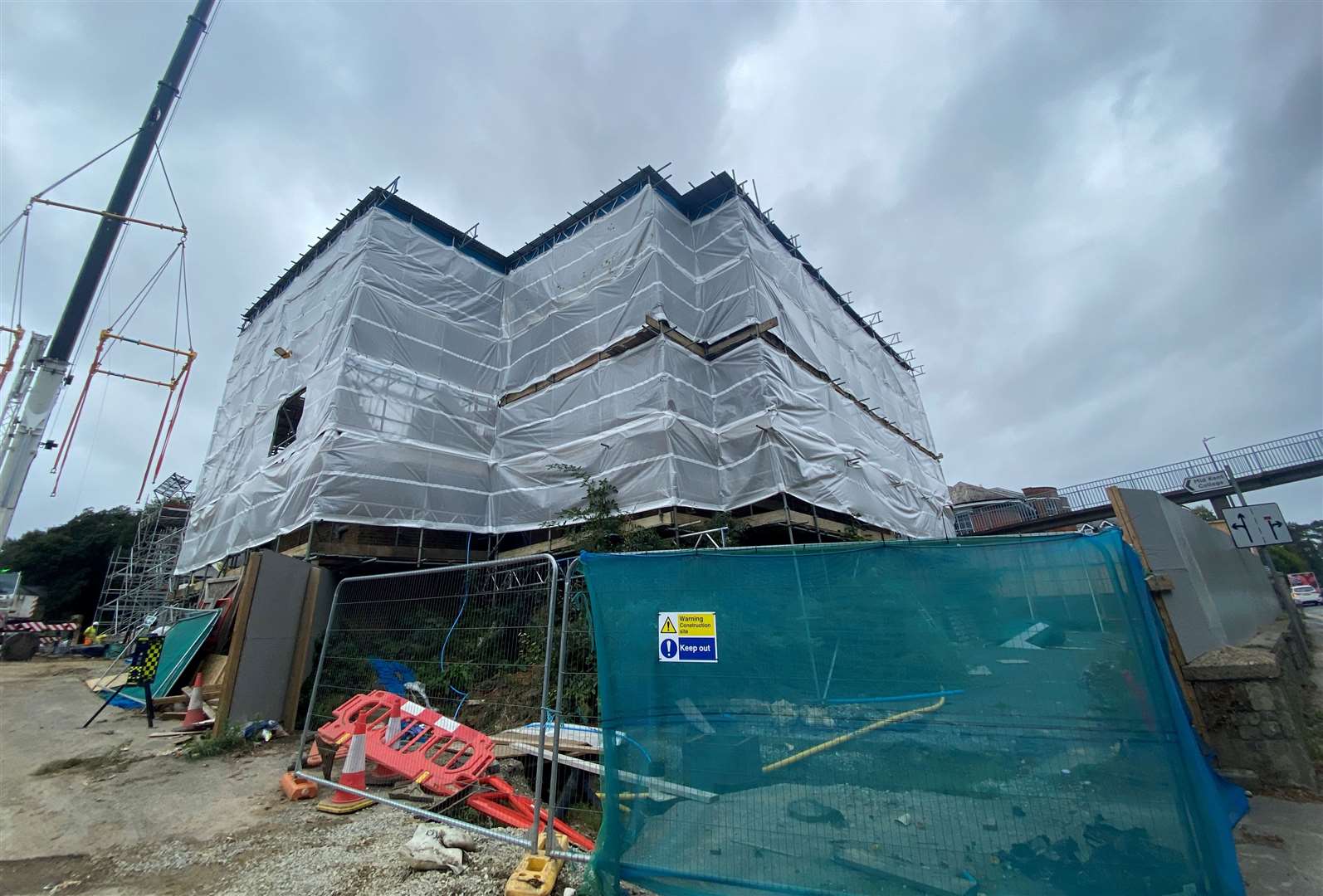 The Hotel to the right of the main building is set to be refurbished by February