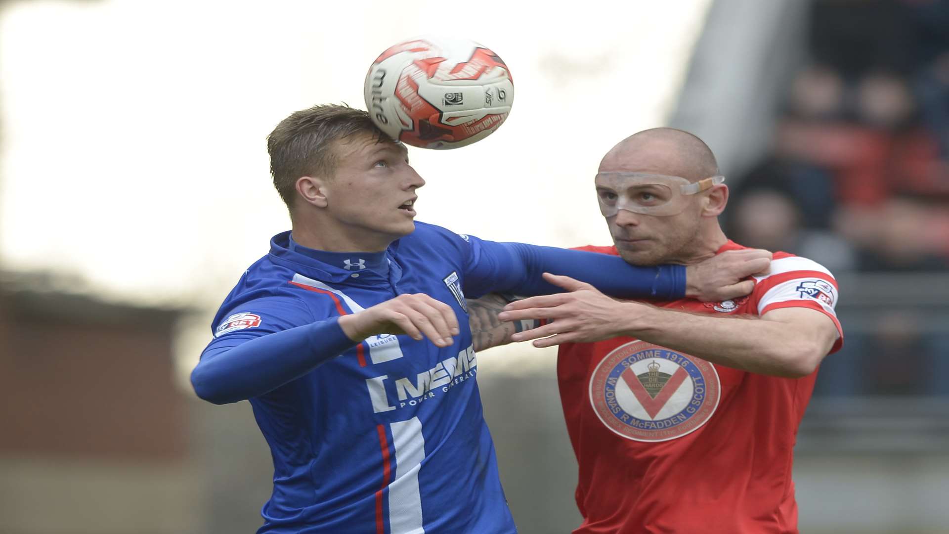 Gills striker Luke Norris in action against Leyton Orient in a 3-3 draw last April Picture: Barry Goodwin