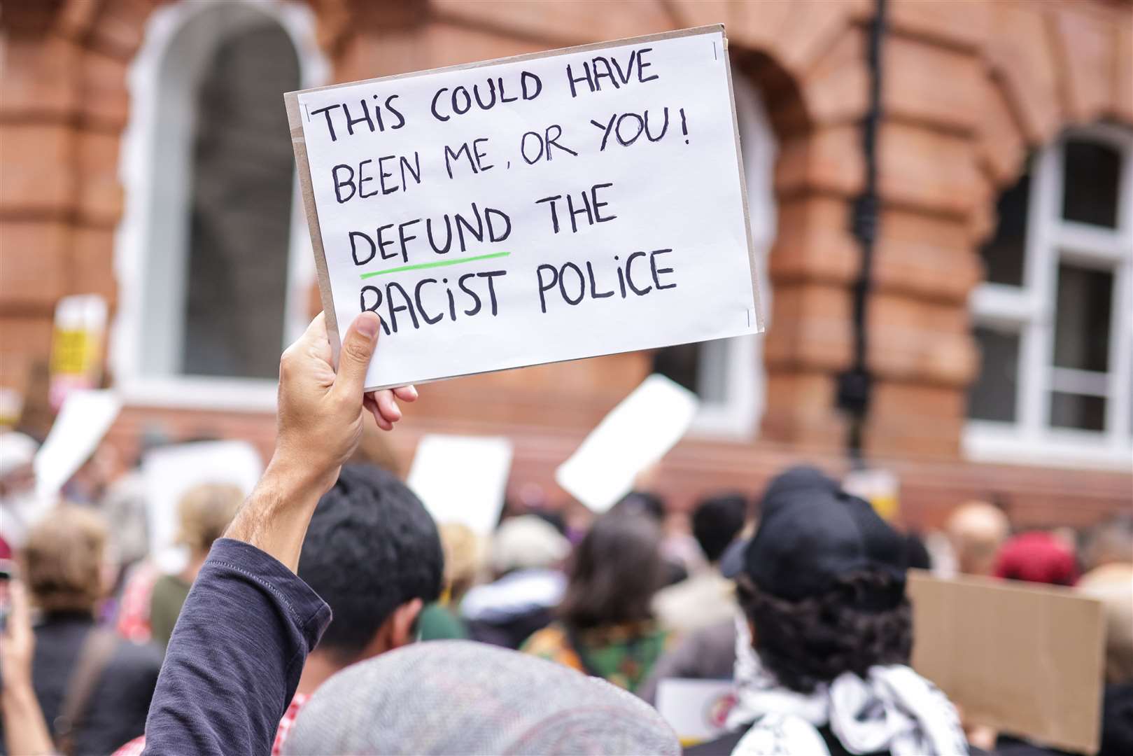 A Stand Up To Racism demonstration in Manchester (James Speakman/PA)