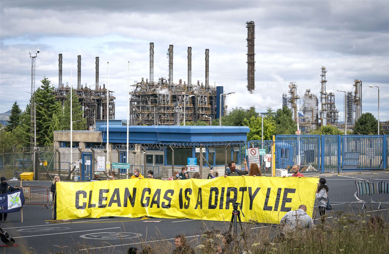 Activists brought banners and placards (Jane Barlow/PA)