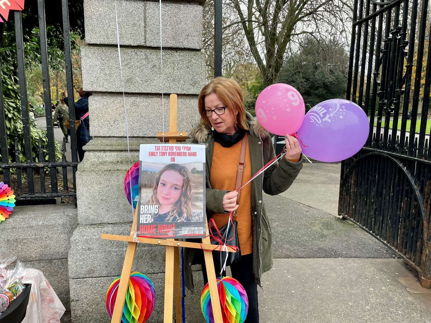 Anna Byrne, a cousin of Irish Israeli girl Emily Hand’s father Tom, was at the party (David Young/PA)