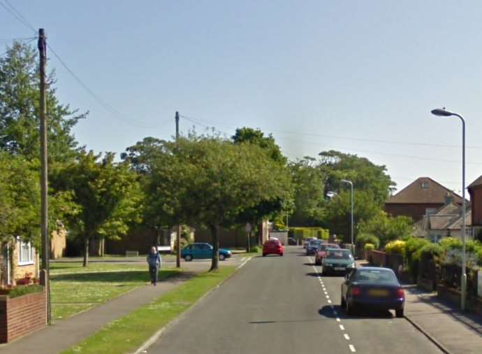 Lee Norris struck in Rectory Road, Deal. Picture: Google.