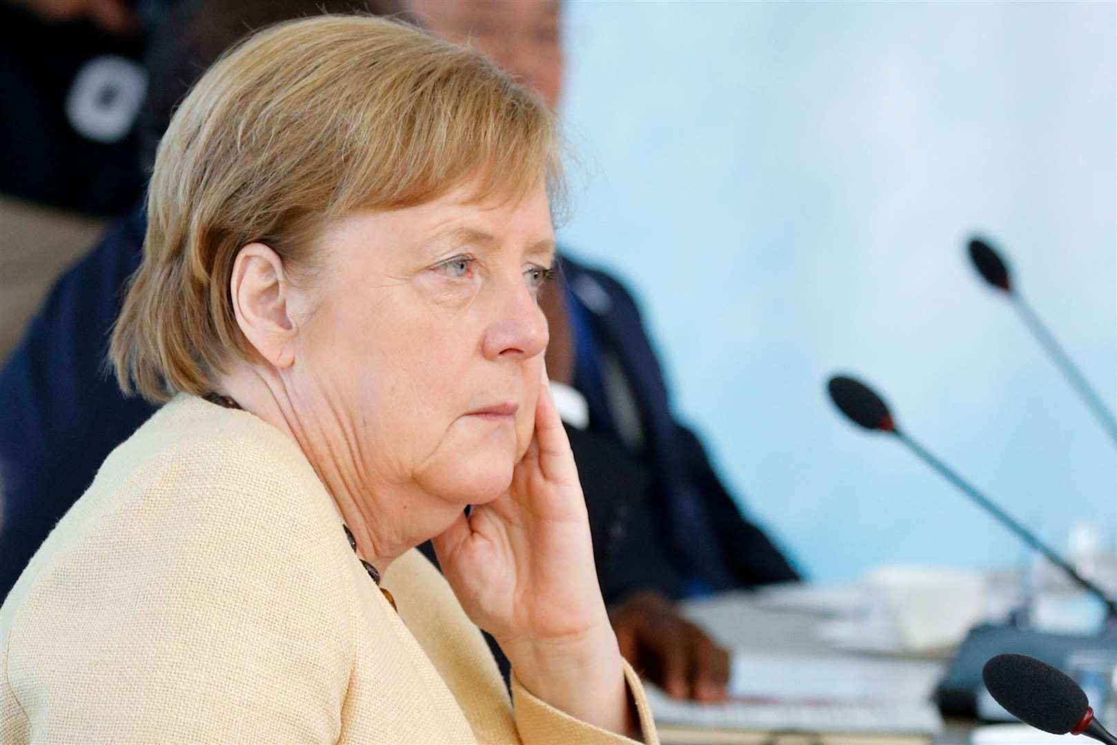 German Chancellor Angela Merkel reportedly wants the European Union to ban all UK travellers from entering the bloc (Phil Noble/PA)