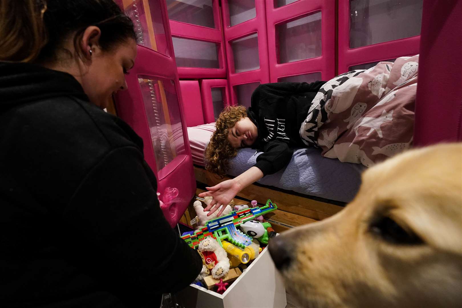 Karen Tilley and her daughter Josselin (Jacob King/PA)