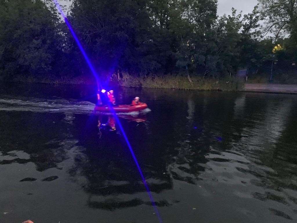 Kent Search & Rescue pulled the man from the river twice. Picture: KSAR