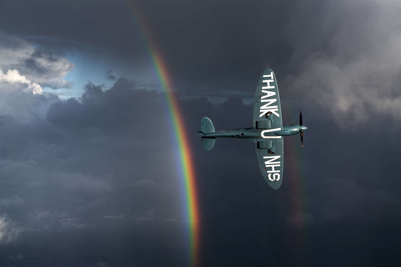 The NHS Spitfire Project raised £130,000 for charity (Lewis Romain/PA)