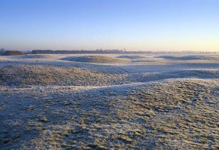 Frost in Sutton Hoo. Picture: Arnhel de Serra