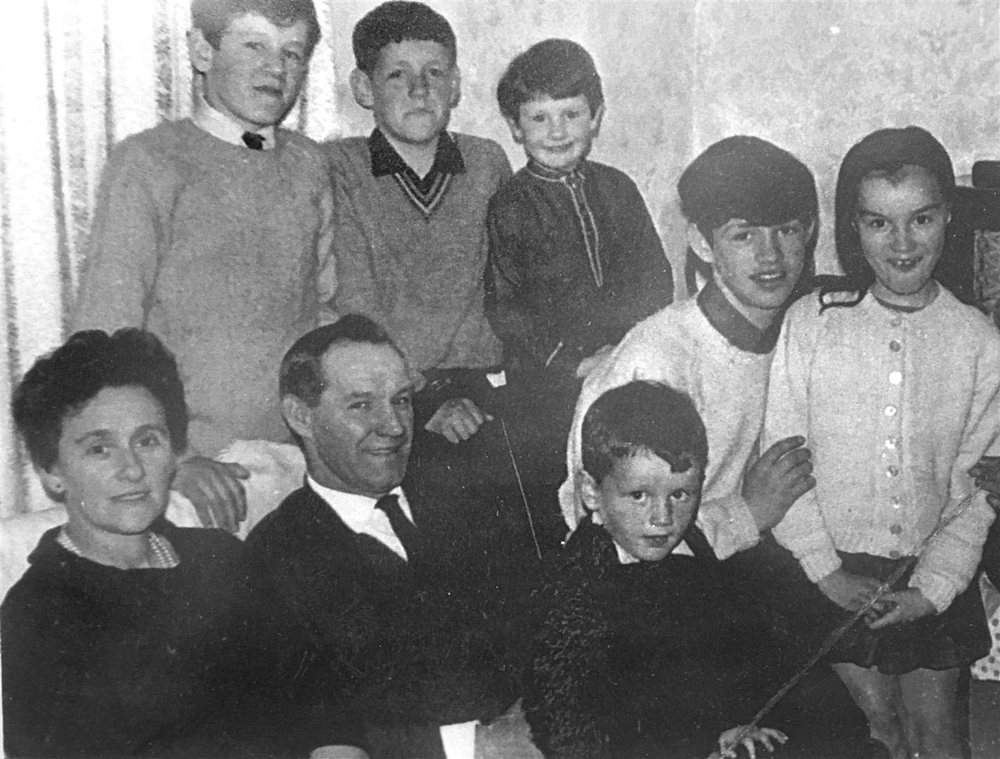 Kathleen Thompson with her family