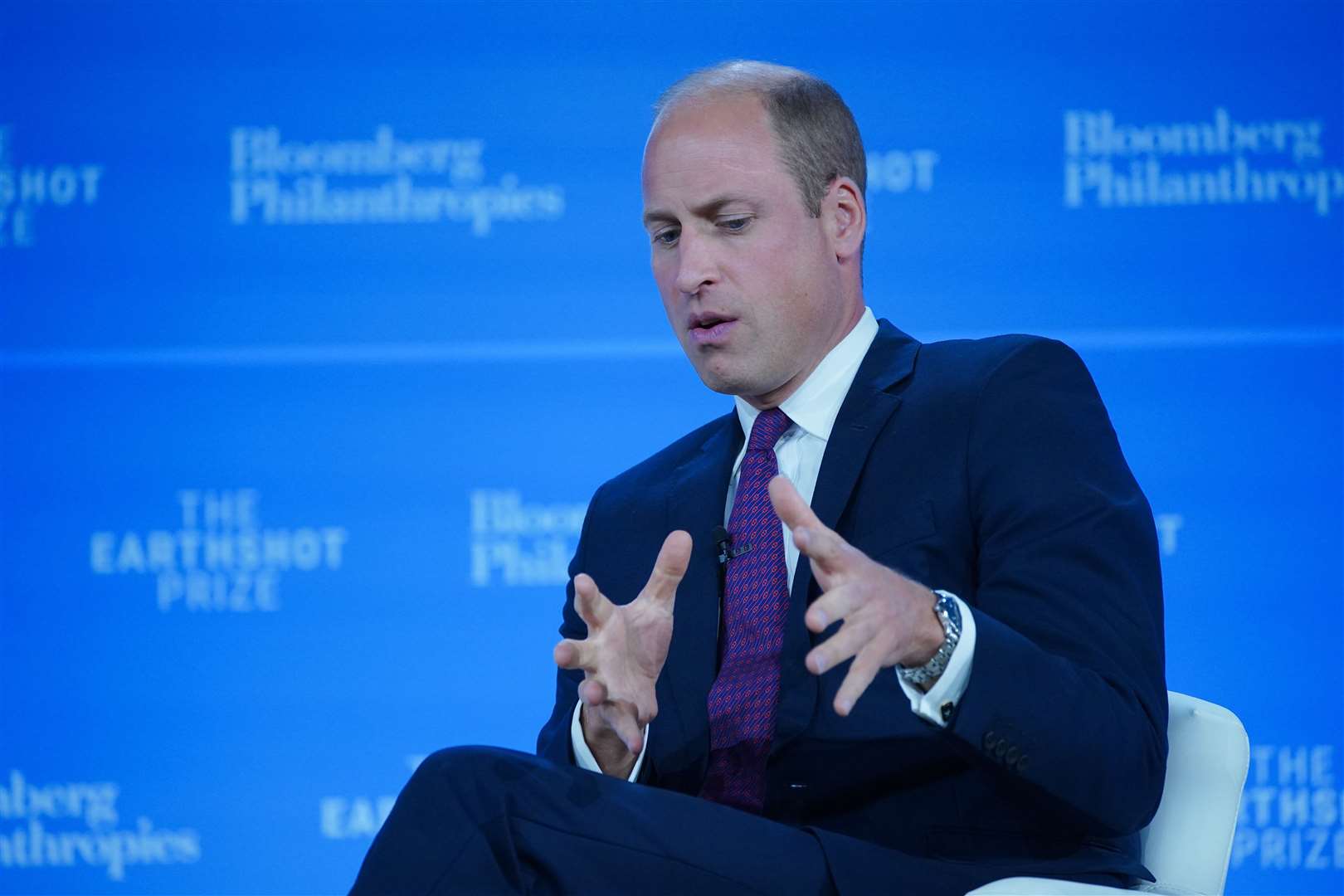 William attended the plenary session of The Earthshot Prize Innovation Summit in New York last year (Peter Byrne/PA)