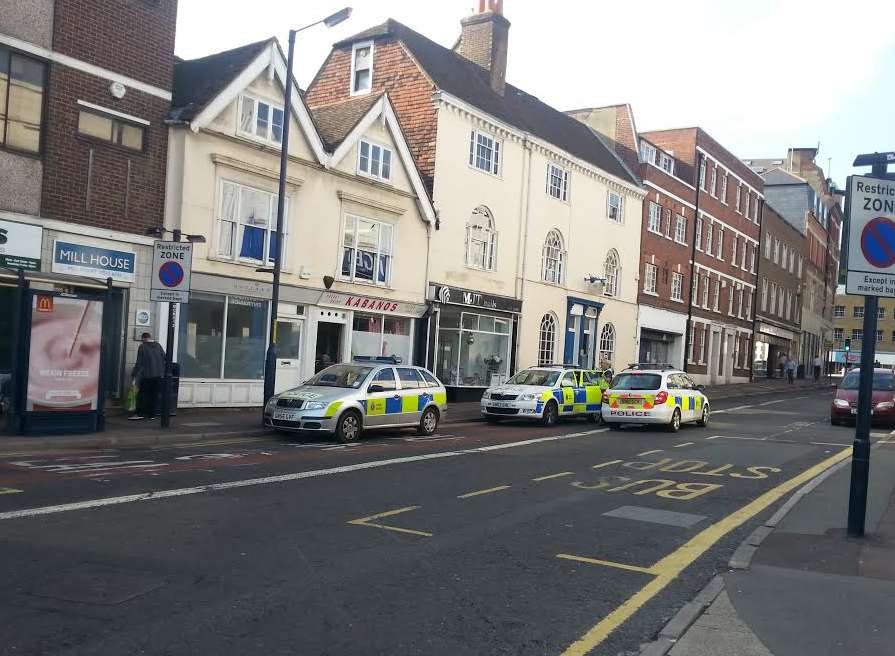 Police were called to reports of a theft at a shop in Mill Street, Maidstone.