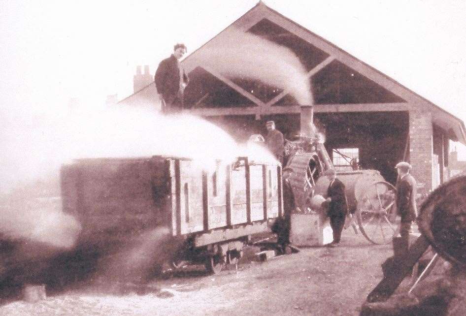 Part of Whiting and Hine's brickworks in Faversham. Picture: Arthur Percival