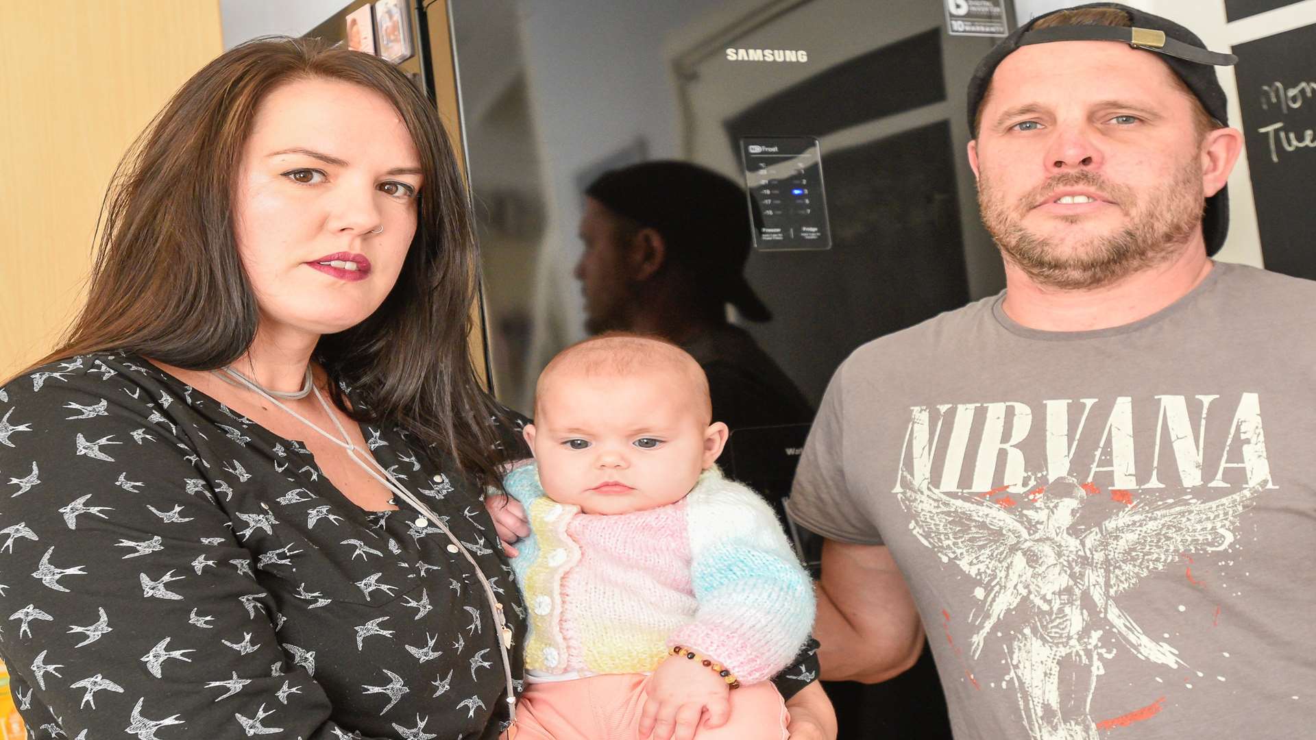 Hayley and Andy Richards with baby Darcy