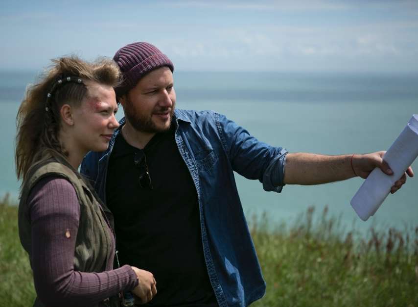 Director Bruno Centofanti and co-lead actress and producer Louise Salter. Pic: Nune Arakelyan