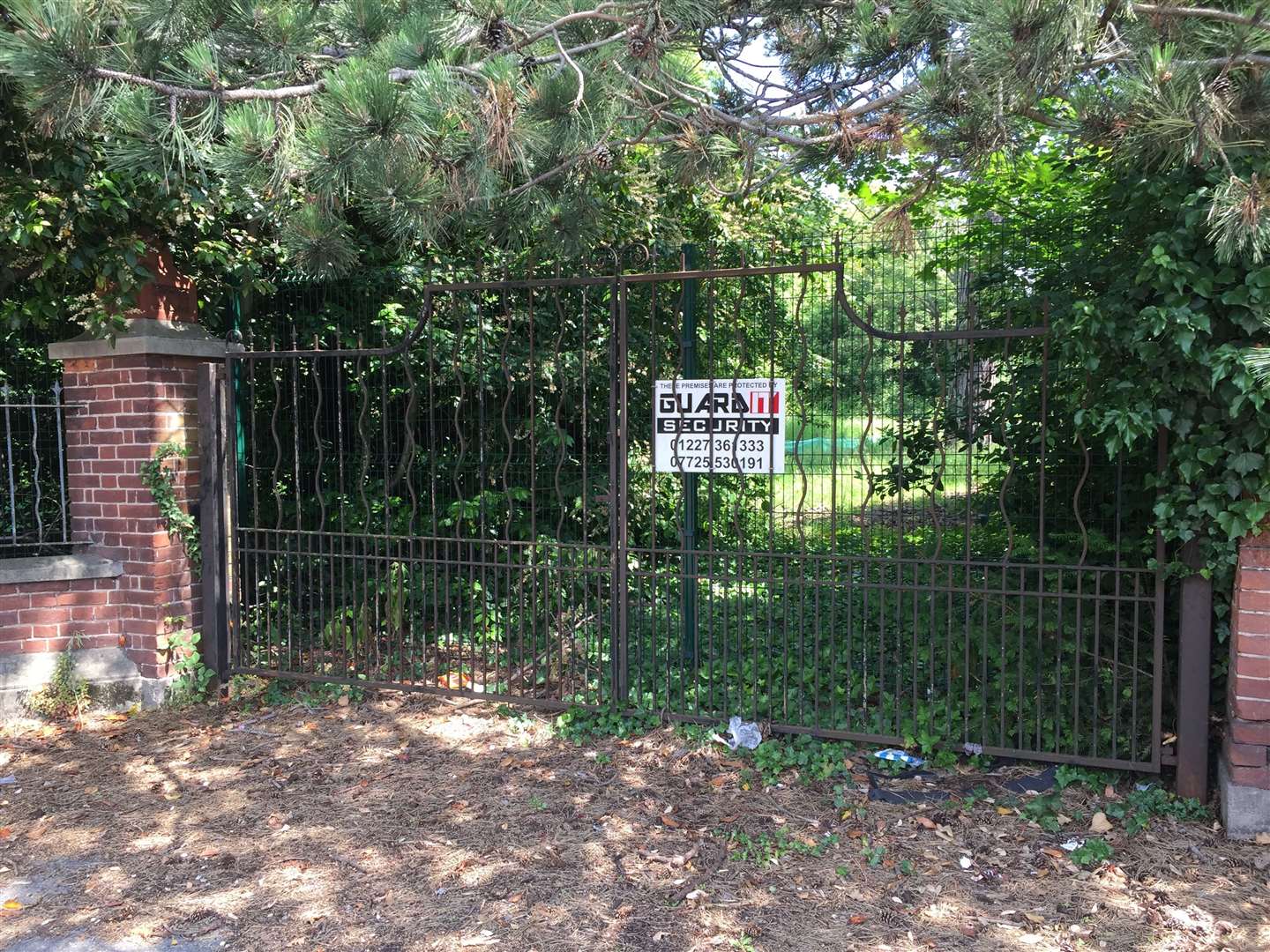 Security is tight at Herne Bay Court