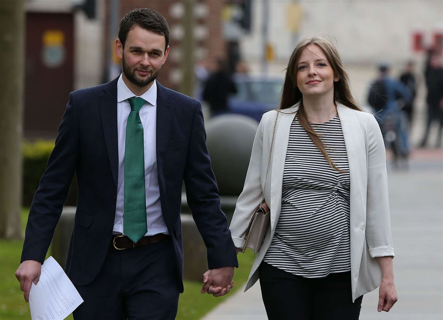 Daniel McArthur and his wife Amy own Ashers bakery (Brian Lawless/PA)