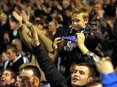 Dover fans young and old had plenty to celebrate as they watched their side beat Gillingham 2-0
