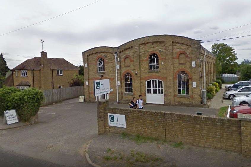 The car park is opposite the former health club