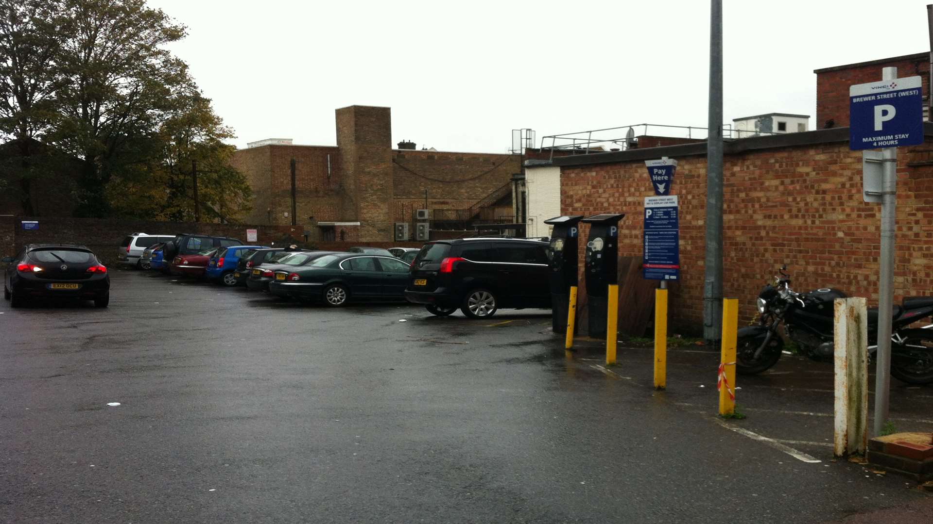 A man was found with a knife wound in a car park in Brewer Street, Maidstone