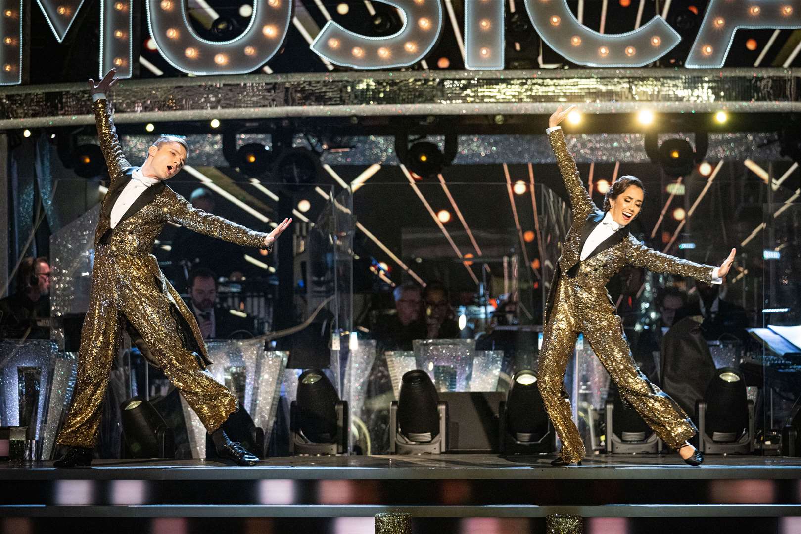 Hrvy and Janette Manrara danced an American Smooth to One (Singular Sensation) from A Chorus Line in week seven. BBC - Photographer: Guy Levy