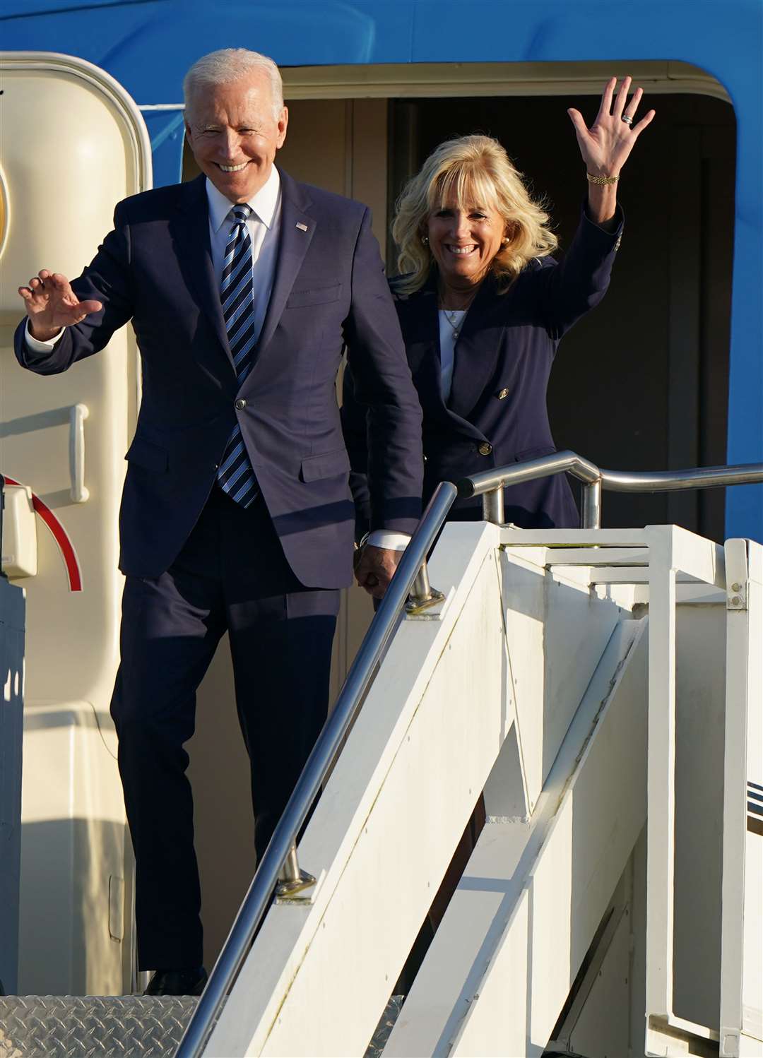 First Lady Jill Biden said she was excited to meet the Queen (Joe Giddens/PA)