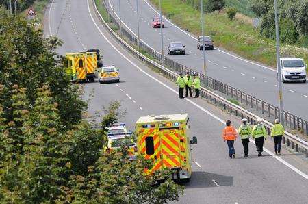 Fatal crash on the A299 at Herne Bay.