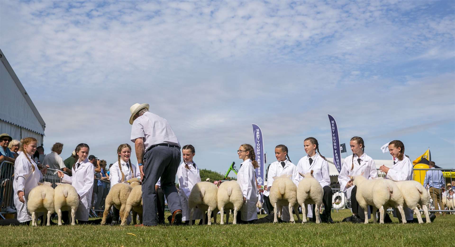 Young farmers bring their carefully groomed animals to the show Picture: Thomas Alexander