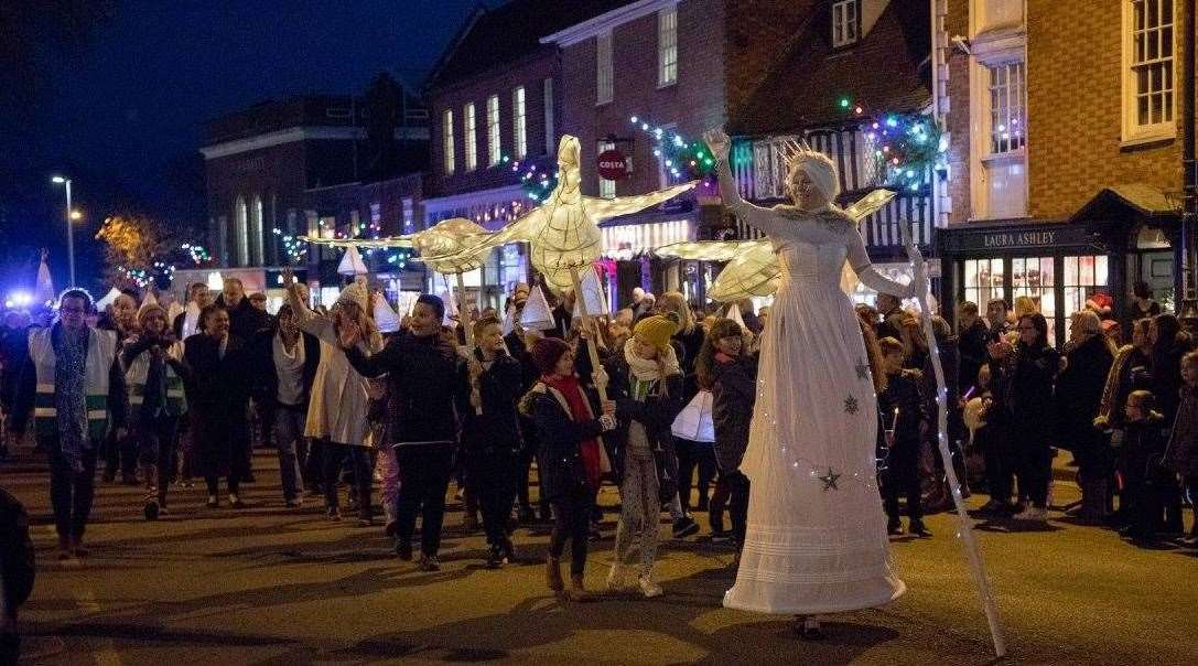 Christmas lights switch-ons with celebrities across Kent in 2019